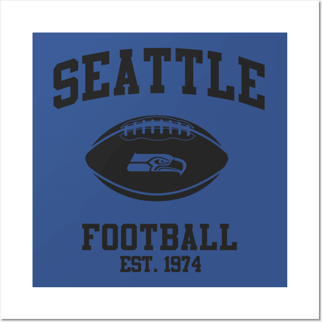 SEATTLE FOOTBALL TEAM Wall Art by Rebelion